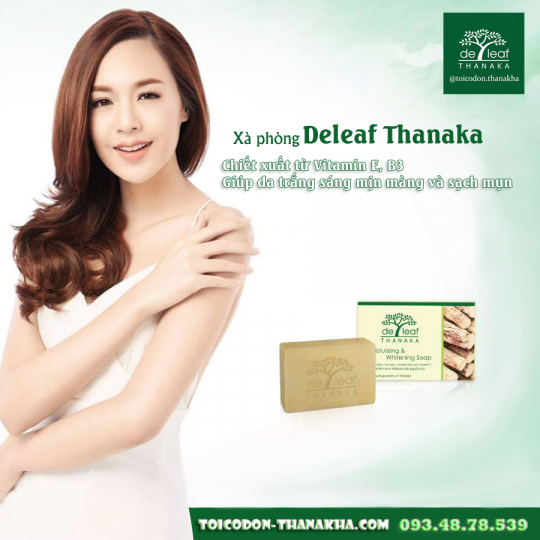 xà phòng deleaf thanaka