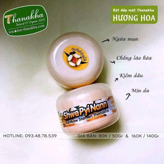 bột đắp mặt thanakha hương hoa