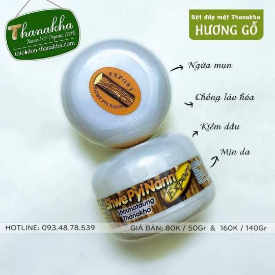 bột đắp mặt thanakha hương gỗ