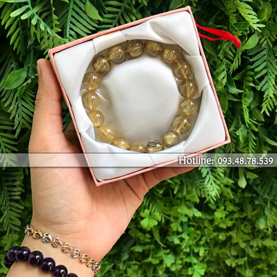 vòng thạch anh tóc vàng Myanmar