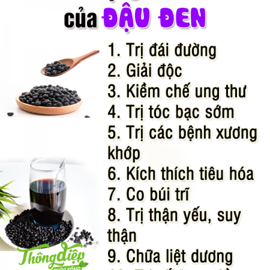 Công dụng của đậu đen