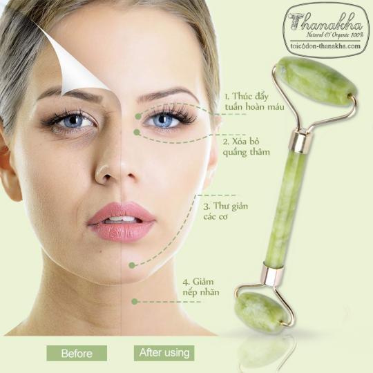 Cây lăn cẩm thạch mát xa mặt