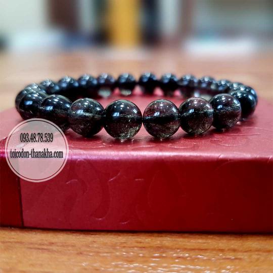 Vòng phong thủy Thạch Anh Tóc Đen Myanmar