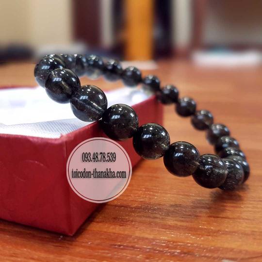 Vòng phong thủy Thạch Anh Tóc Đen Miến Điện