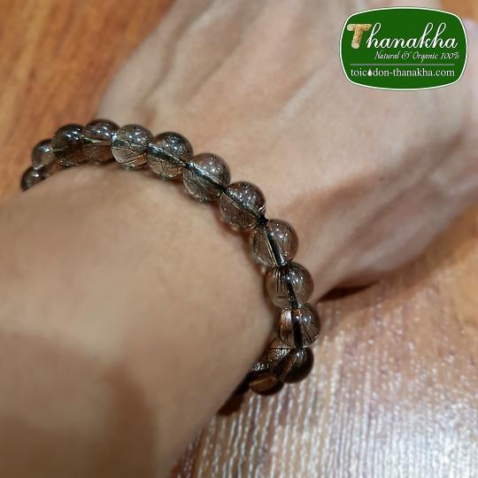 vòng phong thủy thạch anh tóc đen