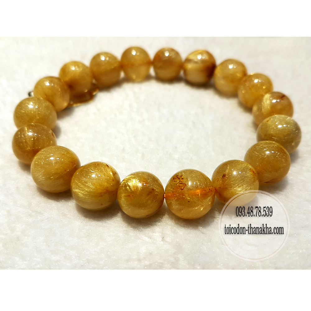Vòng thạch anh tóc vàng Myanmar